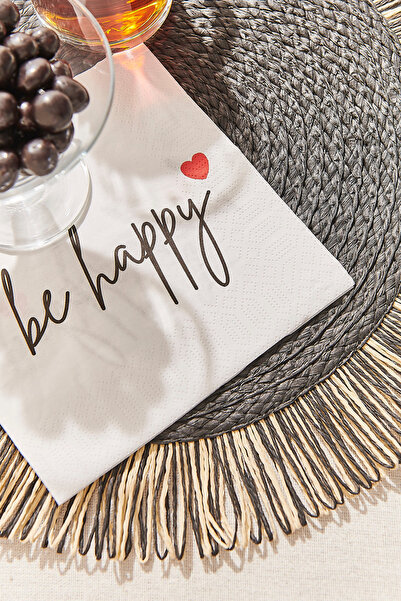 Paşabahçe Be Happy 20-Piece Napkins, Stylish Tableware Accessory