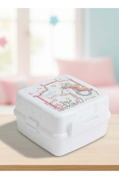 Titiz Plastik Kids' Lunch Box with Spoon and Fork, Food Container for Childre...
