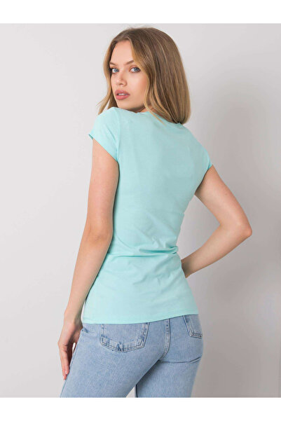 Factory Price Tricou Dama Mini, Imprimat, ex moda, Albastru