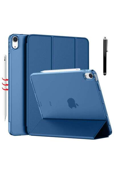 ELTRAZONE Slim Stand Case for iPad Air 13-Inch M2 (2024) - Navy Blue, Smart S...