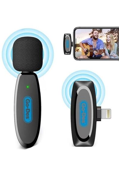 Go-Des Professional Portable Wireless Digital Microphone Outdoor Mini Noise C...
