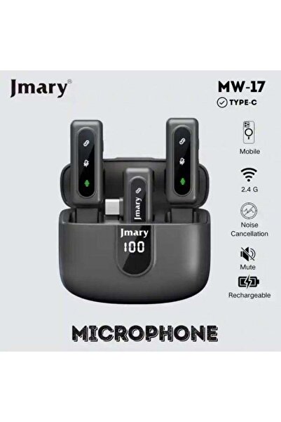 Jmary ميكروفون لاسلكي MW-17 2.4G للهواتف المحمولة |   ميكروفون لافالير قابل ل...