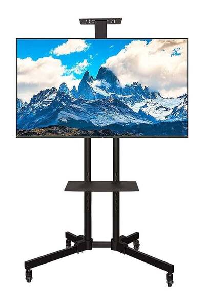 ELTRAZONE Economical Series TV Cart/Mobile TV Stand with Rolling Casters and ...