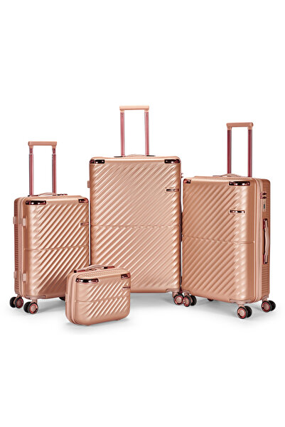 LİMRA Luxury 4-Piece Trolley Luggage Set with Modern Design and Durable Mater...