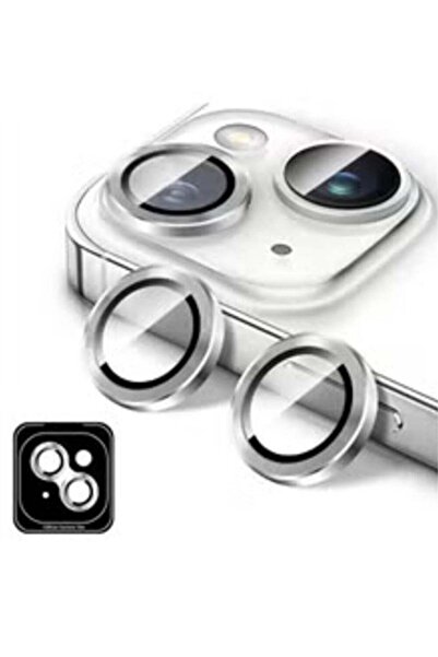 ELTRAZONE Silver Tempered Glass Camera Lens Protector for iPhone 16/iPhone 16...