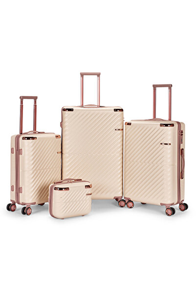 LİMRA Luxury 4-Piece Trolley Luggage Set with Modern Design and Durable Mater...