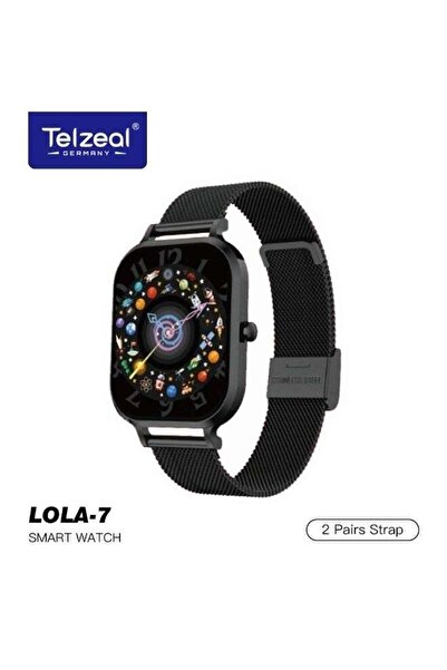 TELZEAL LOLA-7 Super-Slim Stylish Smartwatch for Women | Stainless Steel, 2 S...