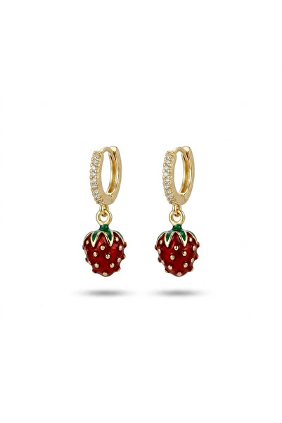 h&b design jewel Steel Strawberry Earrings
