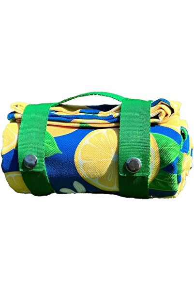 Yıldızan pazaralanı store Limon Desenli Artha Piknik Örtüsü 150x150 Cm, Dayan...