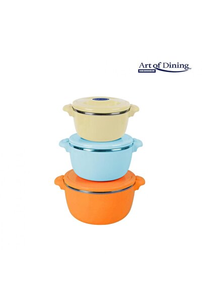 Art of Dining by Heinner SET 3 CASEROLE TERMICE 2+4+6L, PORTOCALIU BELLY