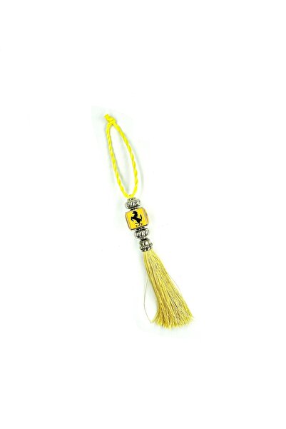 BsElektronik Tofaşılara Yellow S.F Ferrari Rearview Mirror Ornament - Auto Mi...