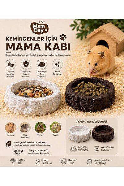 Mam Day Hamster , Ginepig , Chinchilla için Mama Kabı Yemlik 1 Adet