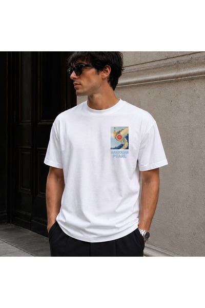 SAINT YUX Ethnic Pattern T-Shirt Oversize T-Shirt