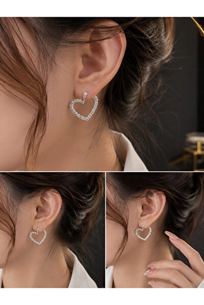 LOREZIA Heart-Shaped Women's Earrings – Stylish and Elegant Design |