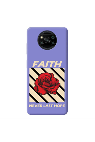 Other Xiaomi Poco X3 Pro Faith Never Last Hope Purple Colored Silicone TPU Θήκη