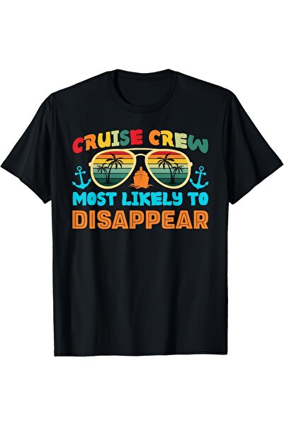212Wear قميص رجالي بتصميم عتيق برسومات السفن وشعار "Cruise Crew Most Likely t...