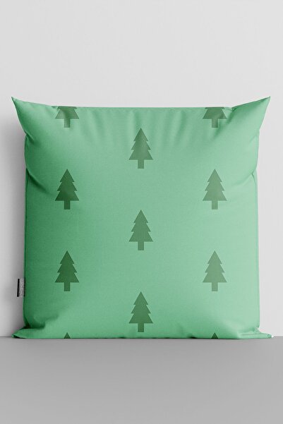 TicaretJet Pine Trees Double Sided Digital Printed Pillow Throw Pillow Cover-...