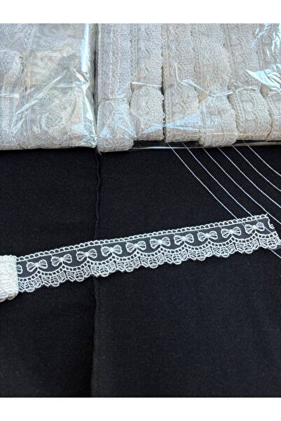 Butik 9 Metre Çeyizlik Nakışlı Dantel İNCE FİYONK Dikim ve Süsleme Kenar Dant...
