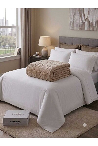 Merinos ELEGANS ÇİÇEK DESENLİ ÇİFT KİŞİLİK BATTANİYE