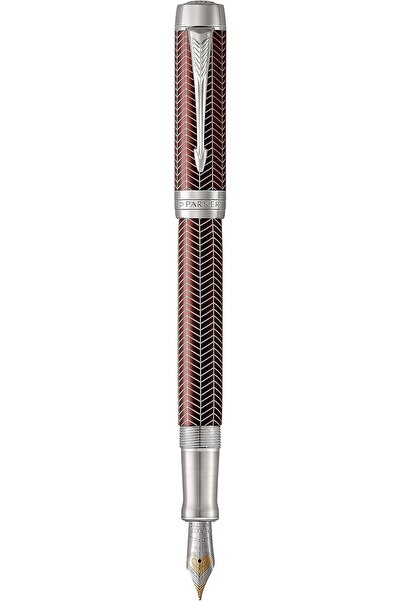 Parker Duofold Centennial Prestige Chevron BT Fountain Pen | Gift Box | 8507