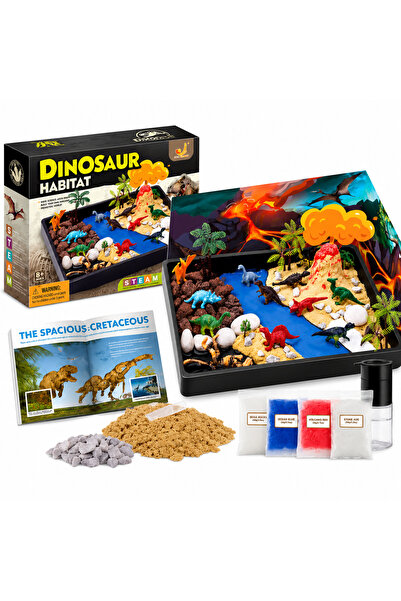 Twisoo Dinosaur Habitat Kit for Kids, DIY STEM Science Educational Toy with V...