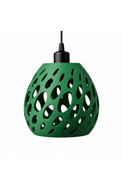 PrintForge Abajur Pearl, PrintForge®, printat 3D, 20x20x19 cm, fabricat din P...