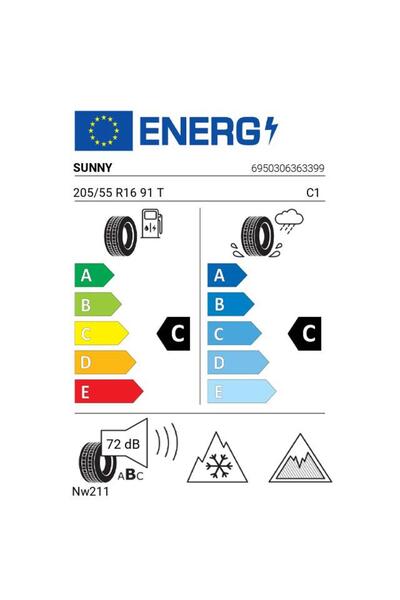 Sunny Anvelopa Iarna 205/55 R16 Nw211 91 T