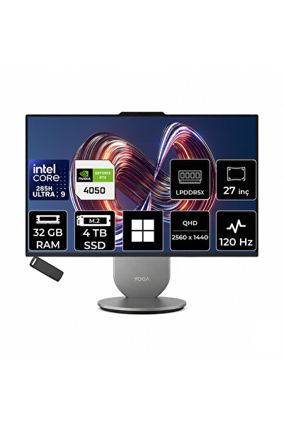 LENOVO Yoga Core Ultra 9 285H RTX 4050 6GB 32GB RAM 4TB SSD 27" QHD 400nits 1...