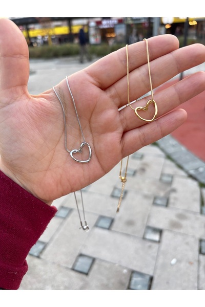 MODA Gold and Silver Heart Necklace