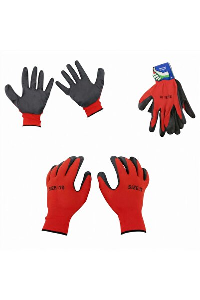 CASA JOY Mănuși de protecție 12/set cu etichetă, acoperite cu latex, mărimea ...