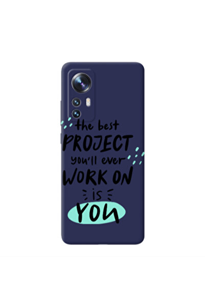 Other Xiaomi Mi 12 Pro The Best Project Dark blue Colored Silicone TPU Θήκη