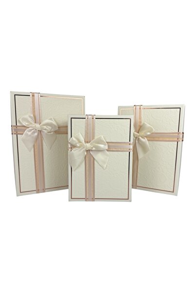 OEM Set cutii dreptunghiulare Hârtie Alb 3 piese