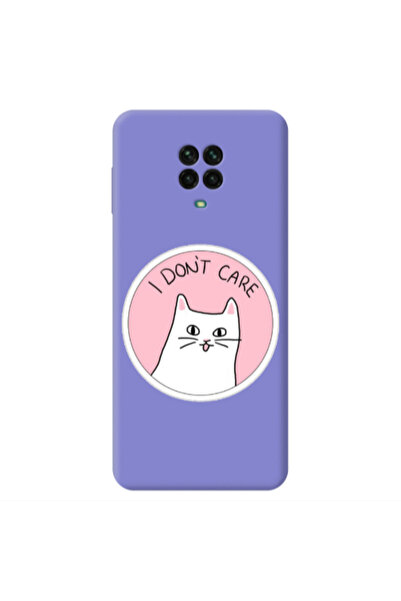 Other Xiaomi Redmi Note 9 Pro I dont Care Purple Colored Silicone TPU Θήκη