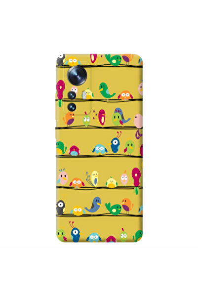 Other Xiaomi Mi 12 birds Yellow Colored Silicone TPU Θήκη