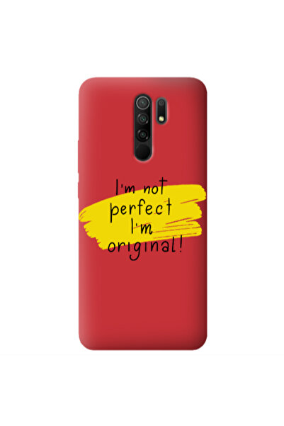 Other Xiaomi Redmi 9 I m not perfect Red Colored Silicone TPU Θήκη