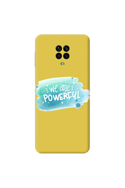 Other Xiaomi Redmi Note 9 Pro We are Powerful Yellow Colored Silicone TPU Θήκη
