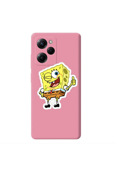 Other Xiaomi Poco X5 Pro spongebob2 Pink Colored Silicone TPU Θήκη