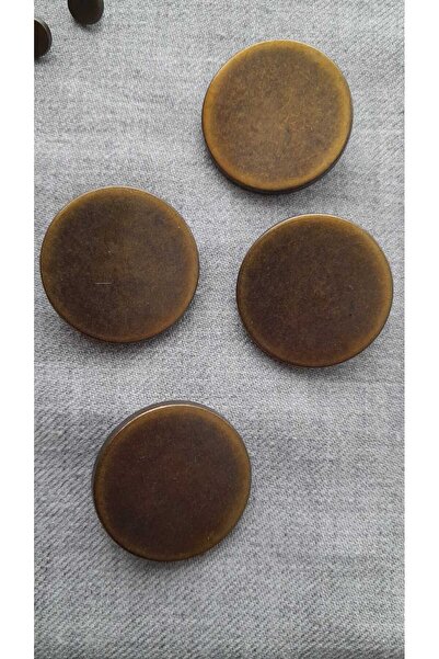 ILCARE Antique Sari Metal Button 32 mm 4 Pieces