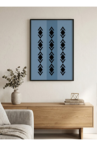 LOWHA Canvas Wall Art Stretched Over Wooden Frame with Black Floating Frame a...