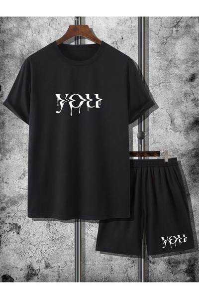 COZYWEAR Unisex Oversize Shorts Set Short Sleeve T-Shirt Comfortable Fit Summ...