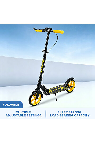 Vitakit Portable Adjustable Foldable Kick Scooter with Anti-Slip Deck & Shock...