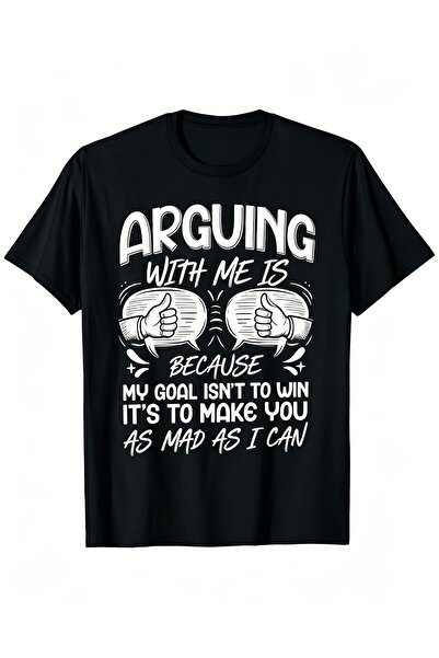 212Wear Men's Pure Cotton T-shirt, Featuring a Fun Humorous Argument Print De...