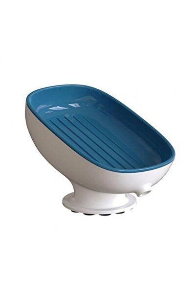 Rao Savoniera din Plastic, cu Ventuza, Design Modern, Albastru