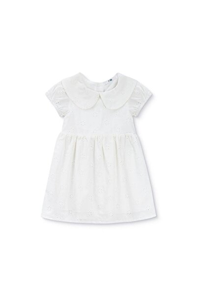 MOTHERCARE Kız Bebek Elbise Çiçek Baskılı Bebe Yaka Kısa Kol