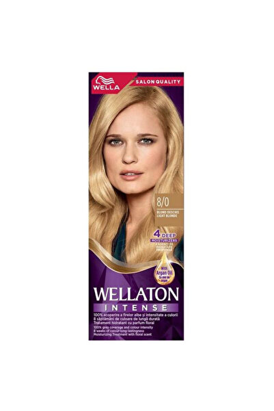 Wellaton Vopsea Permanenta - Wella Intense Color Cream, nuanta 8/0 Blond Deschis