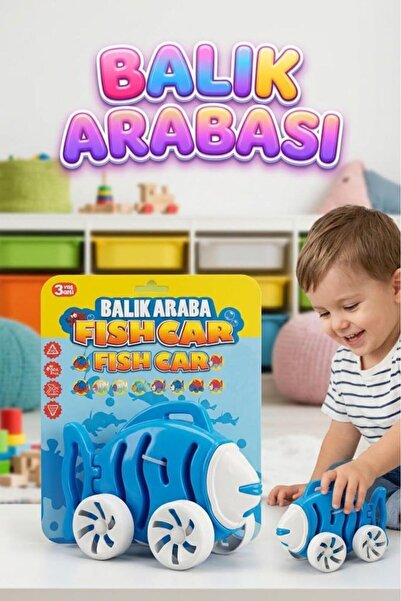 Tıfıl Toys Montessori Fish Car - Bpa Free & Non-Toxic Abs Plastic Educational...