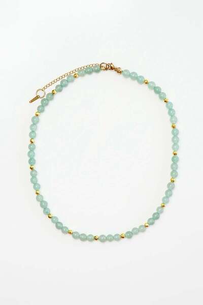 Orenda Design Aventurine Natural Stone Necklace |   Luck and Abundance |   Pu...