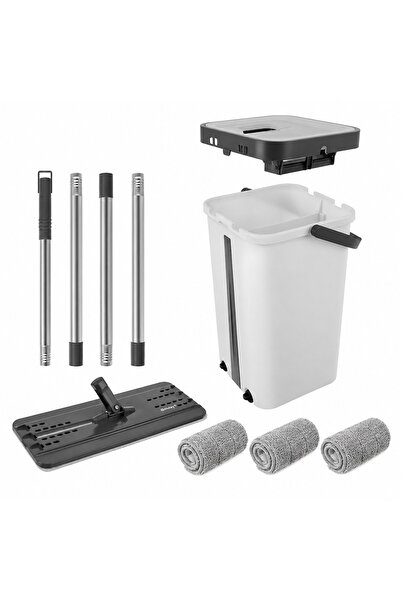 OEM Set mop plat, găleată dublă 11L, storcător integrat, 360 °   Cap rotativ,...