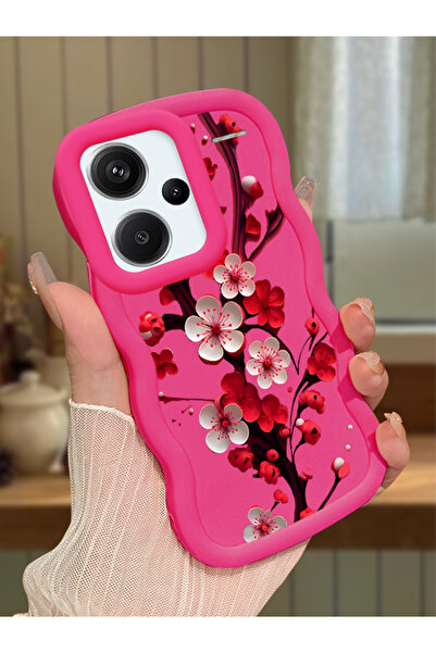 Hontinga Redmi Note 13 Pro Plus 5G Uyumlu Kılıf kamera koruyucu Kırmızı Silik...