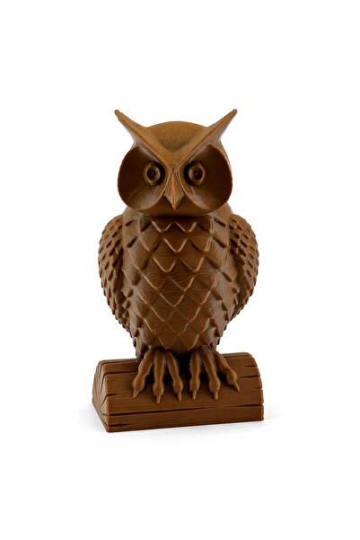 Form 3D Baykuş Temalı 3D Baskı Dekoratif Figür 14 cm – Kaideli Tasarım